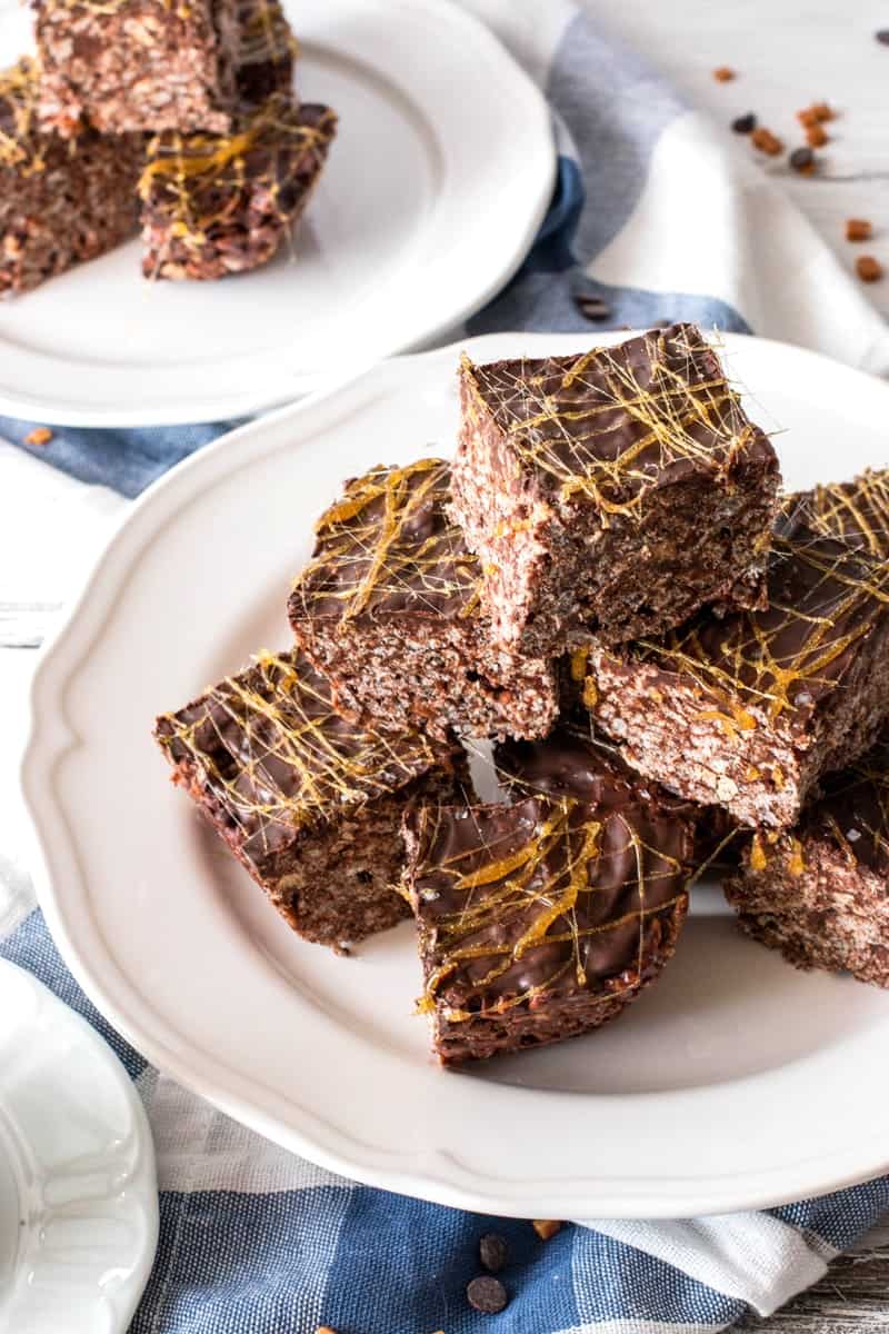 dark chocolate rice krispie treats
