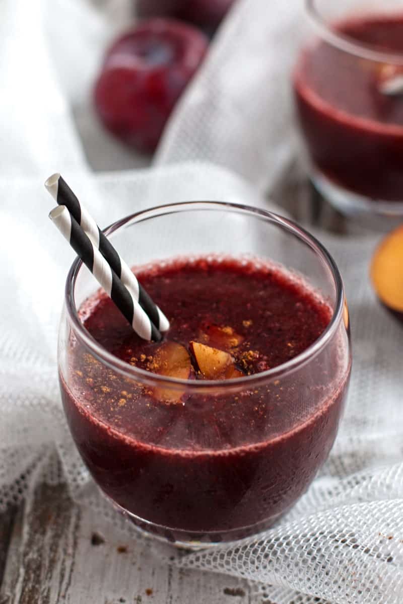 Healthy Cinnamon Plum Smoothie Savory Nothings