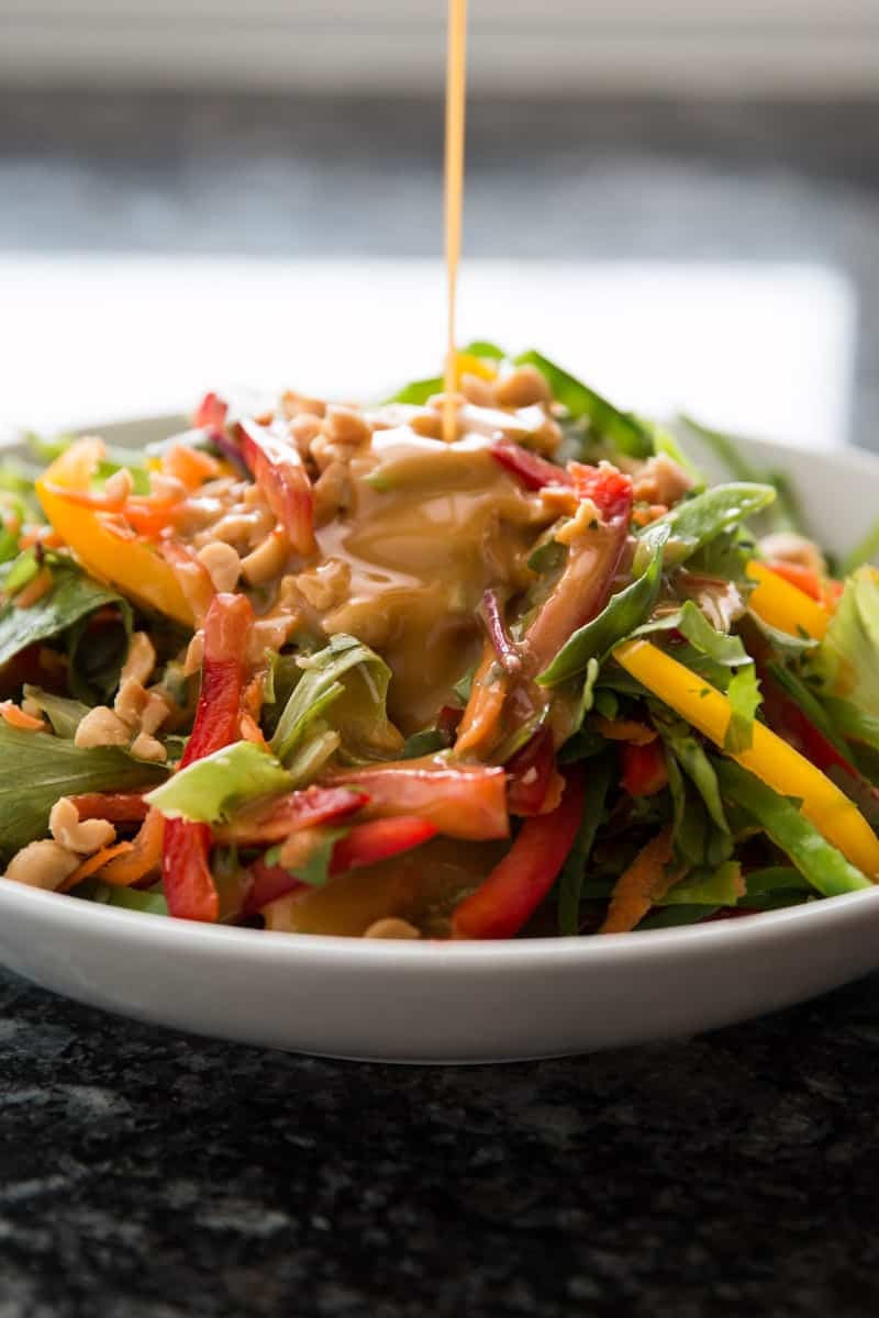 Thai Peanut Ginger Chopped Salad Savory Nothings