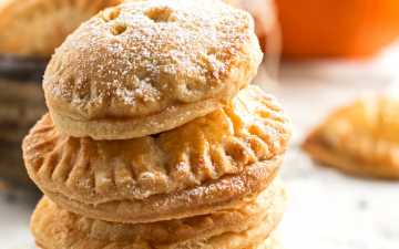 stack of pumpkin pie cookies