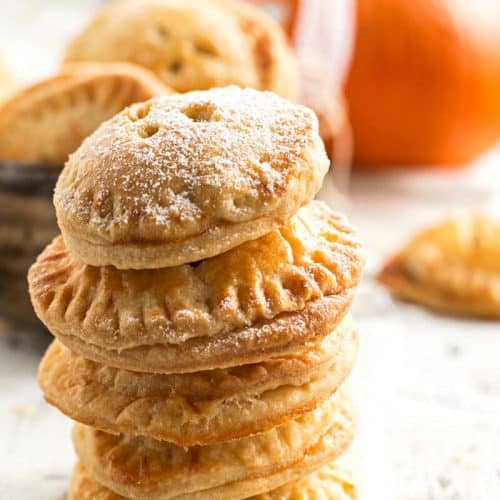 stack of pumpkin pie cookies