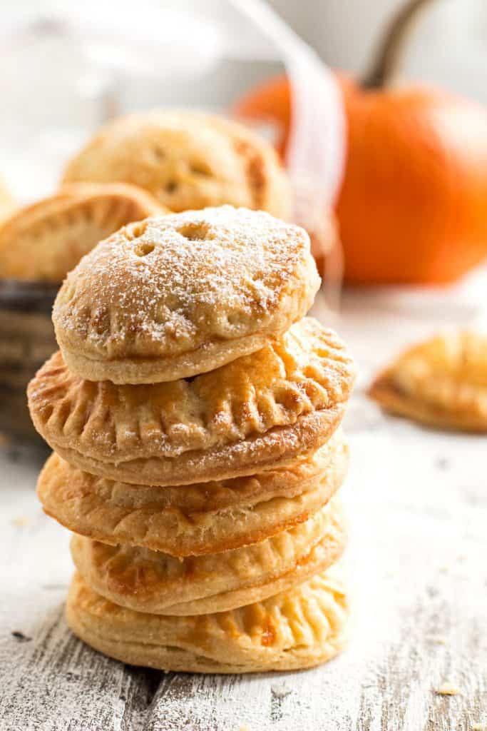 stack of pumpkin pie cookies