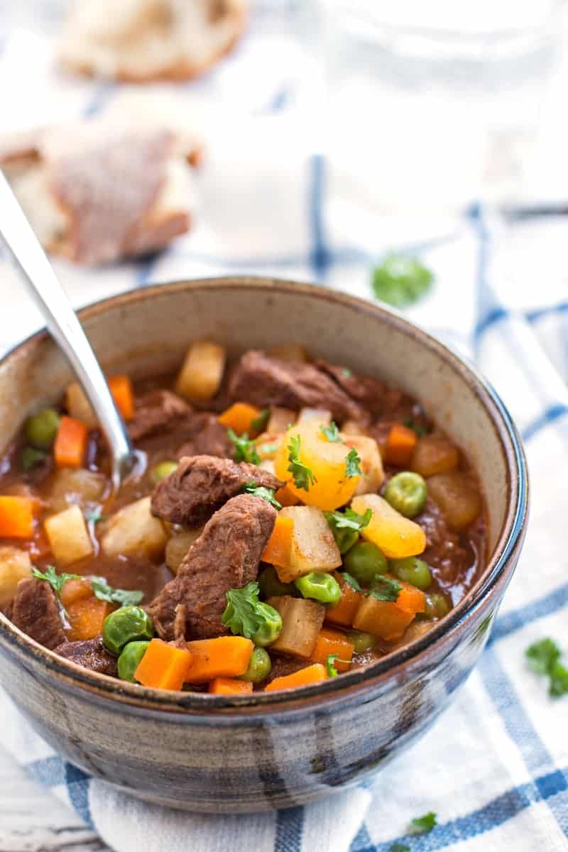 beef stew in a bowl