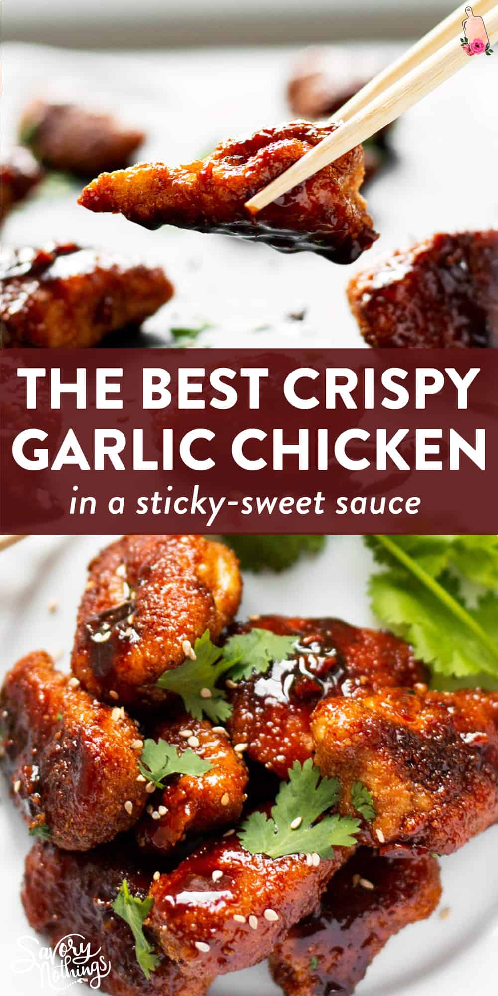 Crispy Garlic Chicken Recipe | Savory Nothings