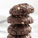 Close up of hazelnut cookies