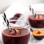 This Healthy Cinnamon Plum Smoothie recipe is dairy-free, banana-free and 100% fruit! It satisfy all your holiday detox needs - get a head start on your weight loss goals this year! The best way to balance your diet if you had a few too many cookies!