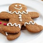 The homemade dough for these perfect soft gingerbread cookies is simple to put together so you have more time to add cute icing or frosting decorations to the gingerbread men with the kids!
