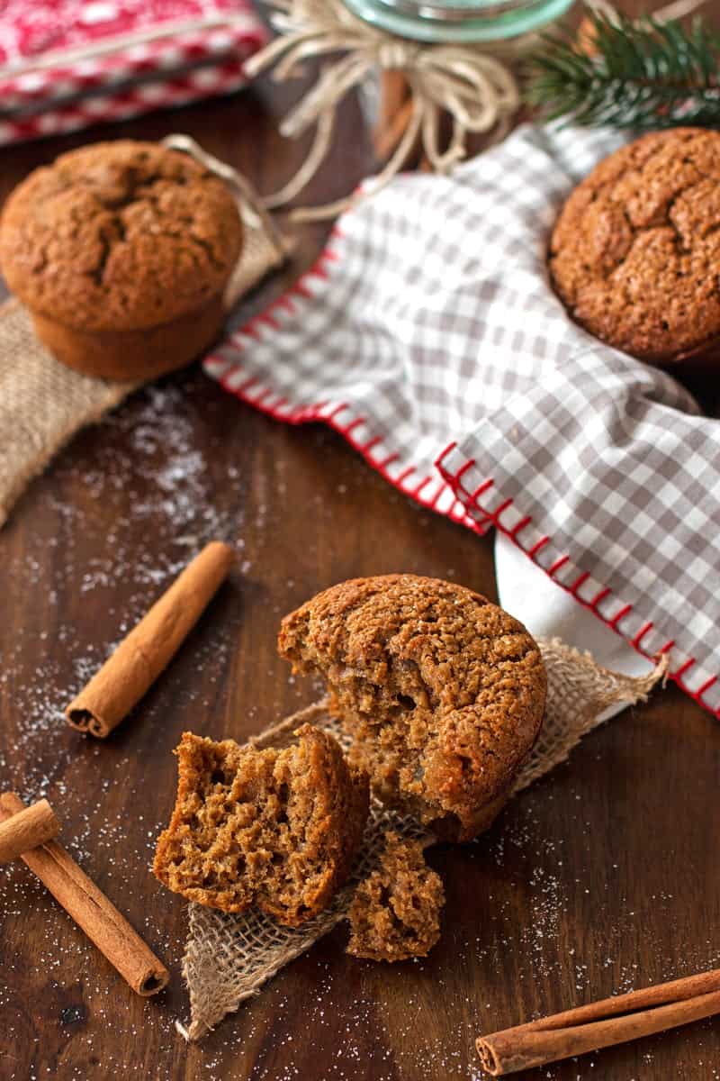 Healthy Triple Ginger Gingerbread Muffins Savory Nothings
