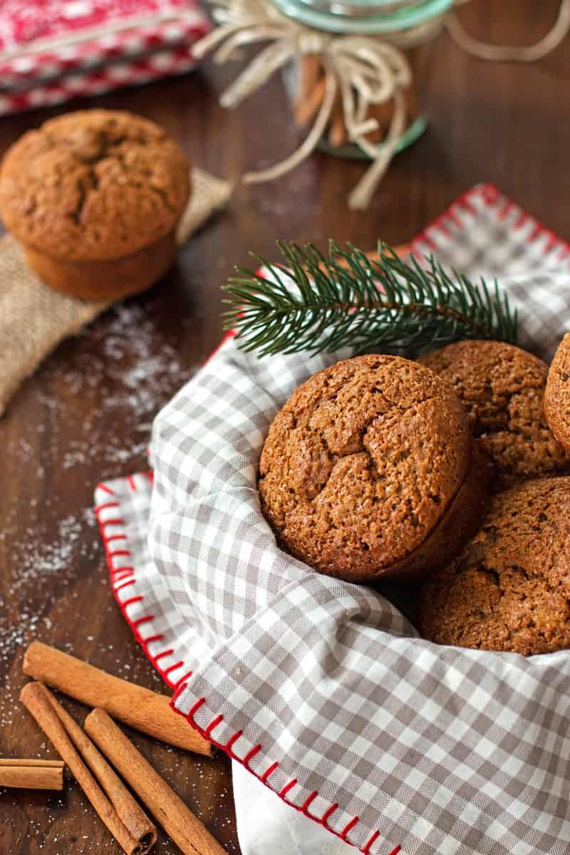 Healthy Triple Ginger Gingerbread Muffins Savory Nothings
