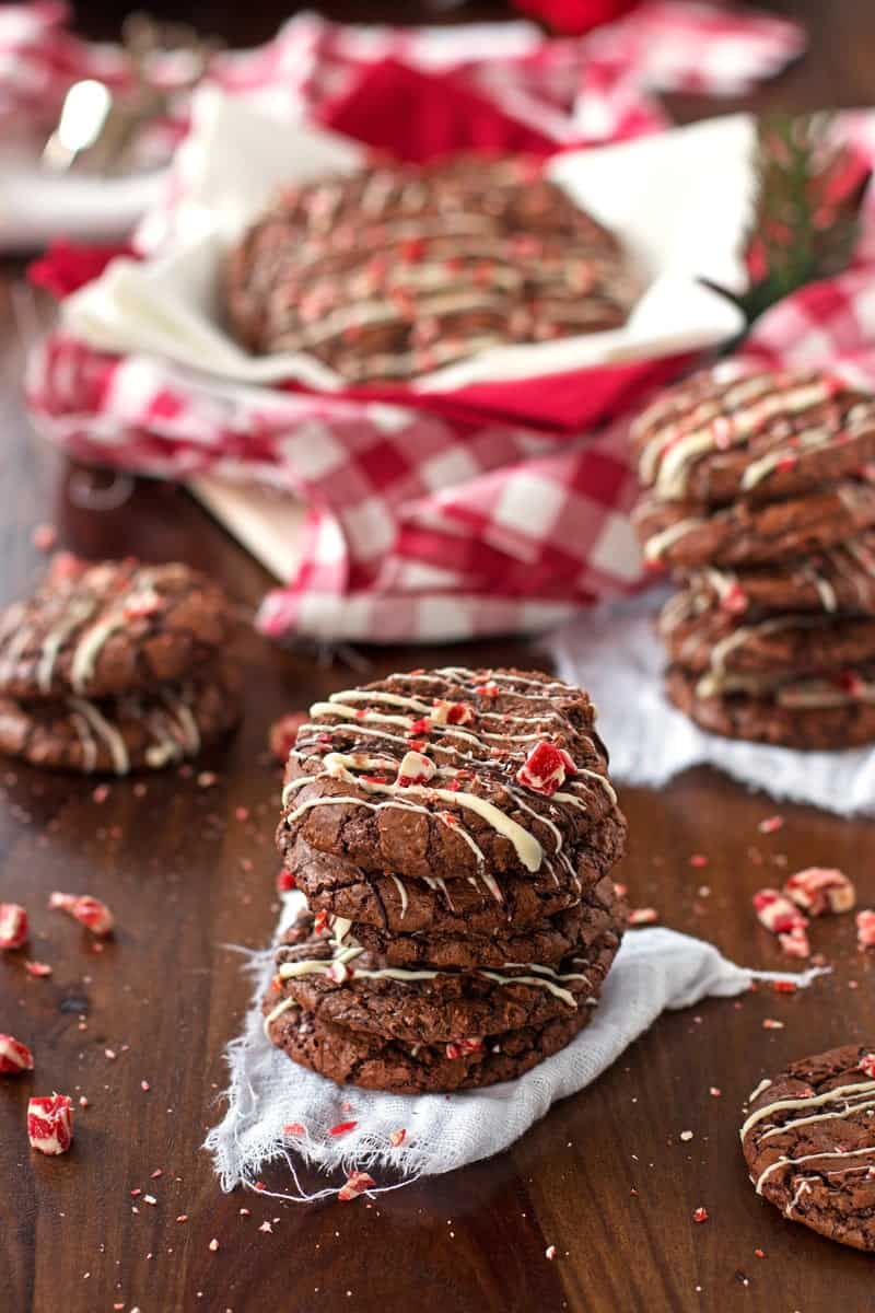 Peppermint Brownie Cookies Savory Nothings