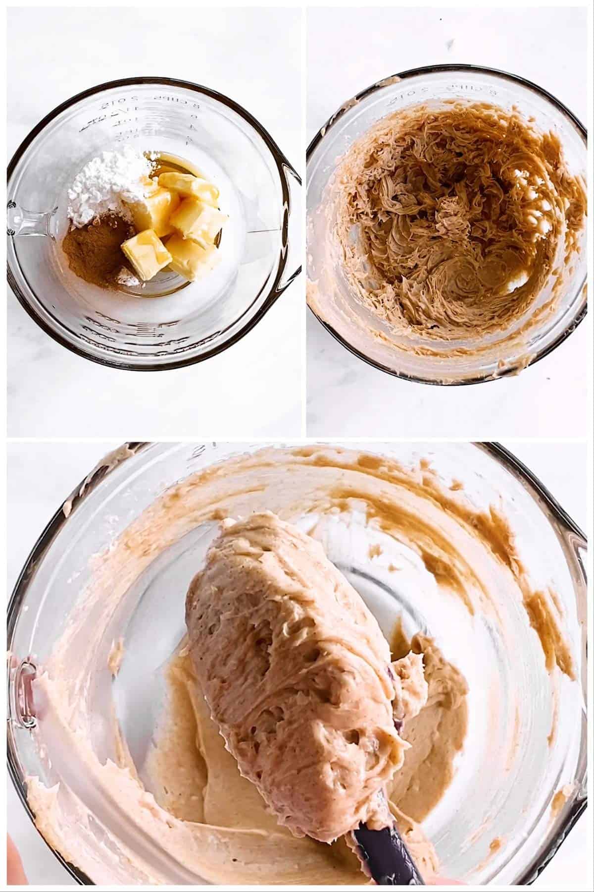 photo collage to show making of honey butter