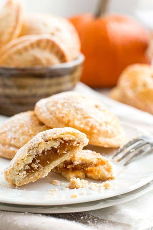 plate filled with pumpkin pie cookies