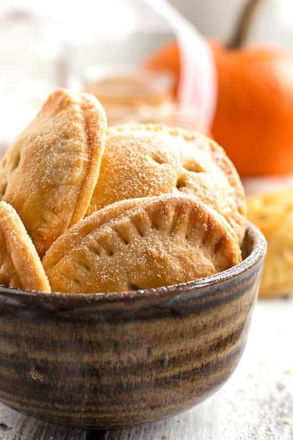 bowl filled with pumpkin pie cookies