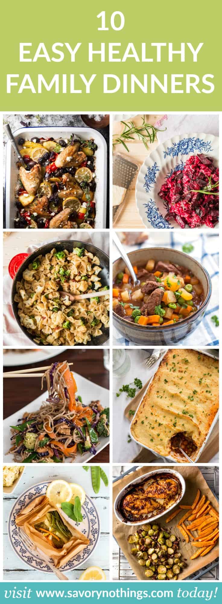 10 Healthy Family Dinners - Easy Recipes for Busy Weeknights