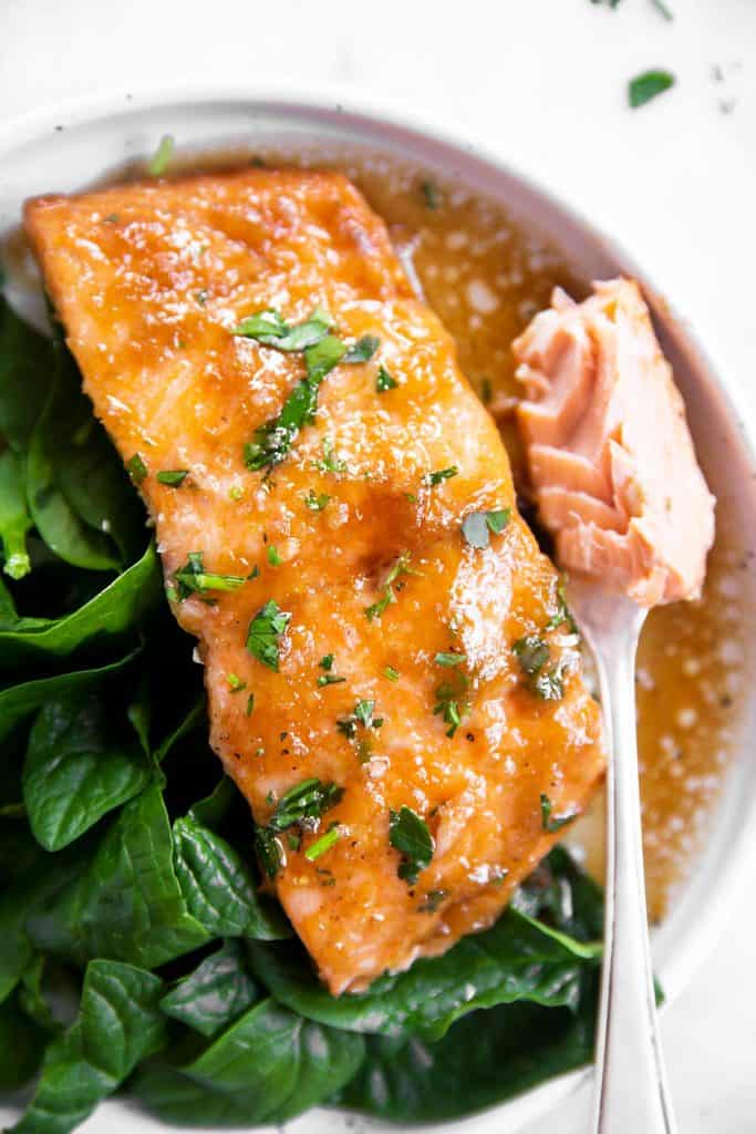 Honey Garlic Salmon Baked in Foil - Savory Nothings