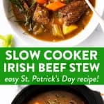 Slow Cooker Irish Beef Stew Image Pin