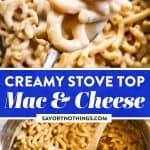 Stovetop Mac and Cheese Image Pin