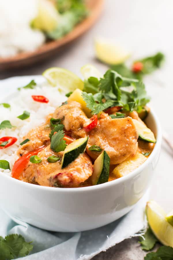 Thai Shrimp Curry with Pineapple {Quick Dinner Recipe}