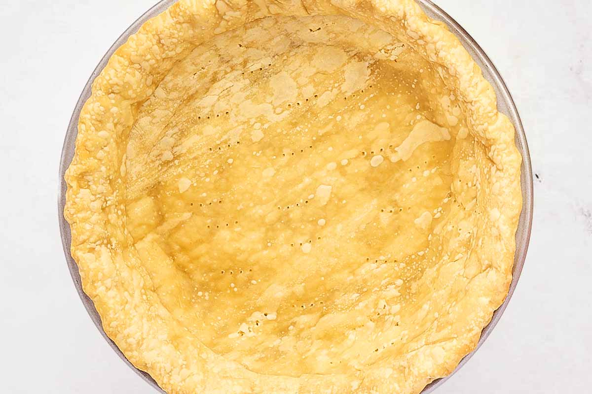 Blind baked puff pastry.