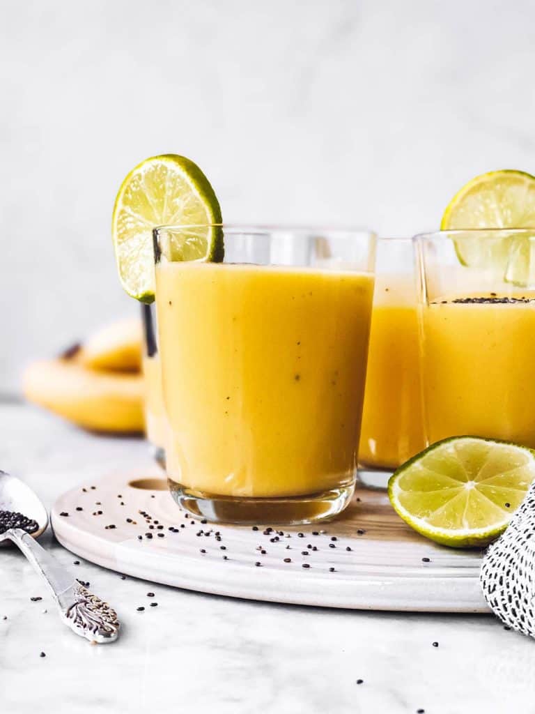 Banana Mango Smoothie (Dairy Free & Vegan) Savory Nothings