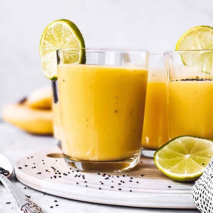 Banana Mango Smoothie (Dairy Free & Vegan) Savory Nothings