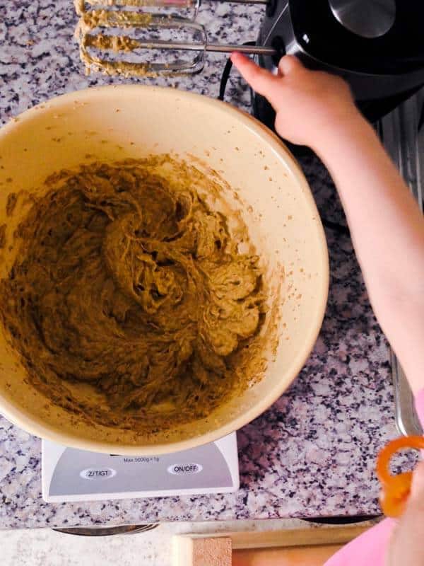Cookie dough for 4 Ingredient Chocolate Chip Peanut Butter Cookies