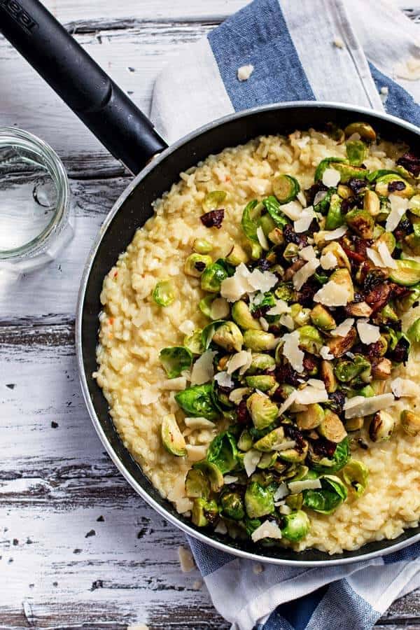 Risotto with Bacon and Brussels Sprouts Recipe