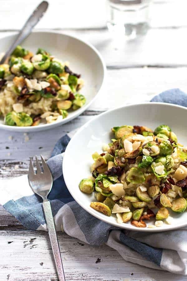Risotto with Bacon and Brussels Sprouts Recipe