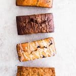Learn how to make healthy whole wheat banana bread! It's whipped up in a single bowl, so less dishes to wash!