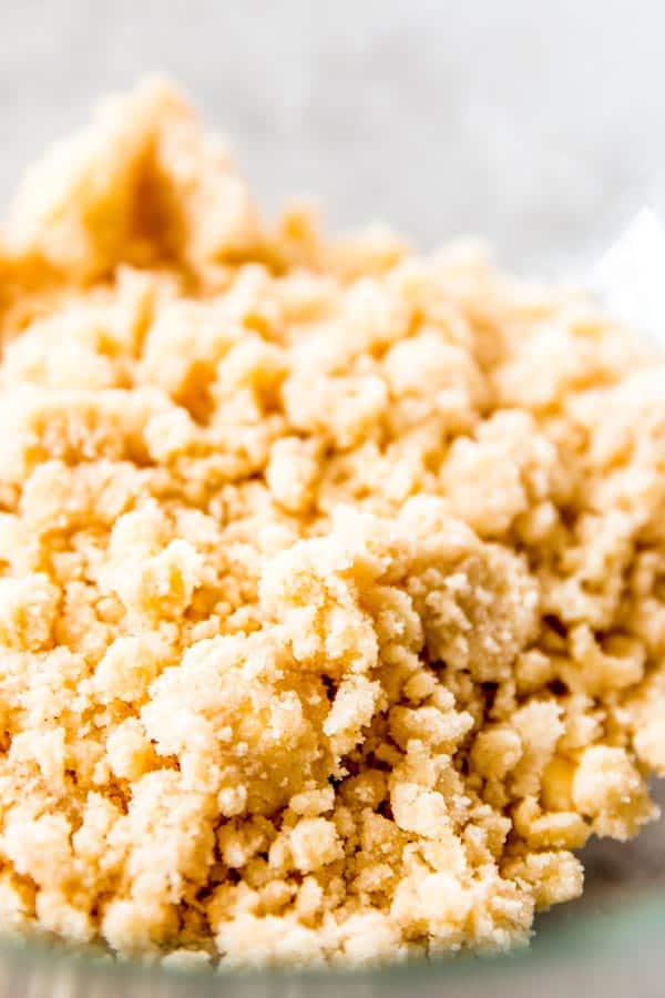 streusel topping in a bowl