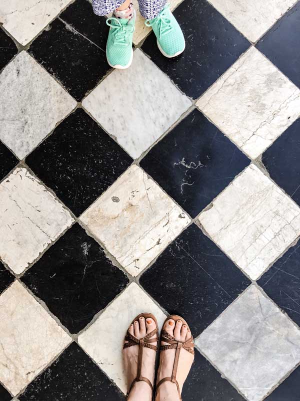 stone floor in Bergamo