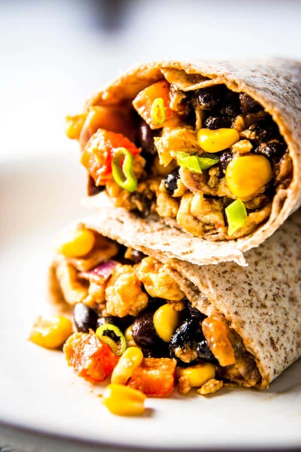 stack of freezer breakfast burritos