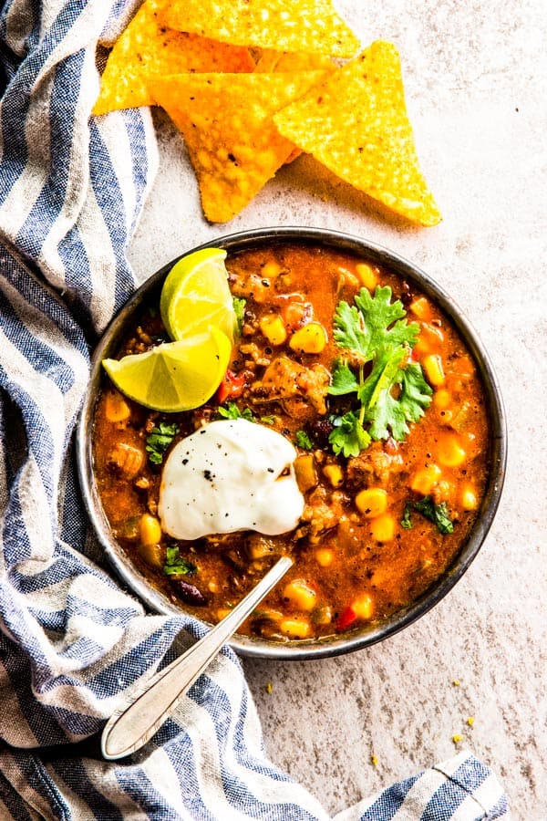 Healthy Slow Cooker Chili Easy Crock Pot Recipe Savory Nothings