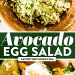 Avocado Egg Salad Image Pin