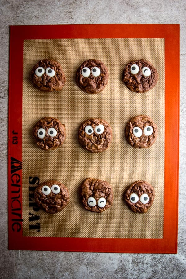 Make some cute monster cookies for Halloween this year! They are SO easy to make, your kids will love helping!