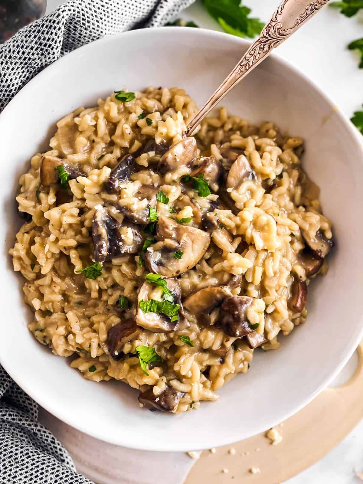 Wild Mushroom Risotto – The Newlywed Chefs