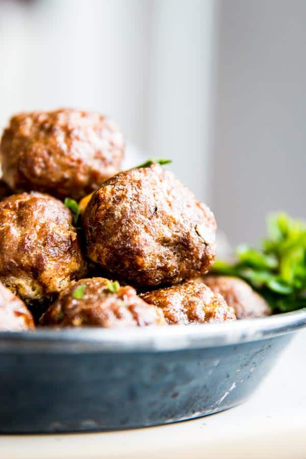 Oven baked meatballs are so easy to make!
