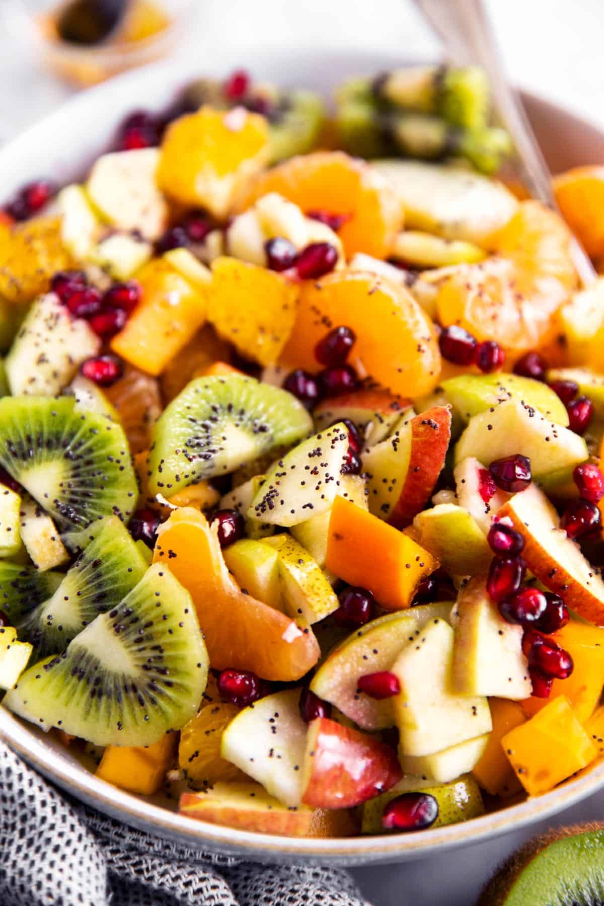 close up photo of winter fruit salad