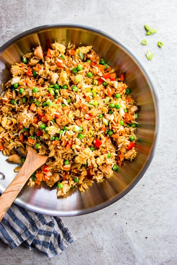 Easy Chicken Fried Rice Recipe | Savory Nothings