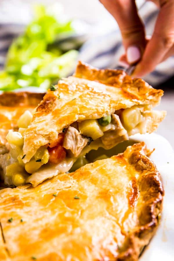 Premium Photo  Traditional savory pie kurnik with chicken potatoes