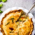 Homemade chicken pot pie