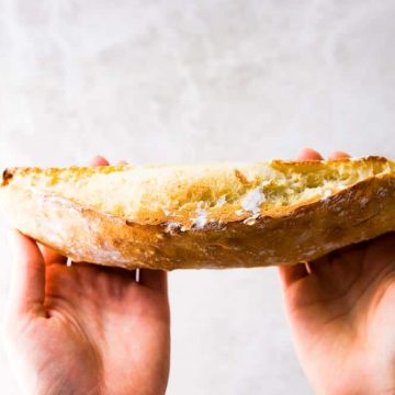 No Knead Homemade French Bread, freshly baked.