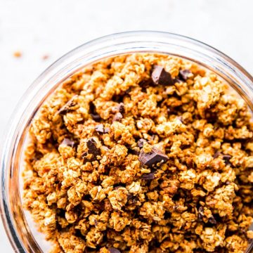 Peanut Butter Granola in a jar