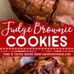 Brownie Cookies Image Pin