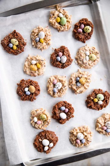 No Bake Bird's Nest Cookies Recipe - Savory Nothings