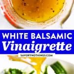 White Balsamic Vinaigrette Image Pin