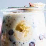 Banana Chocolate Chip Overnight Oats close up image