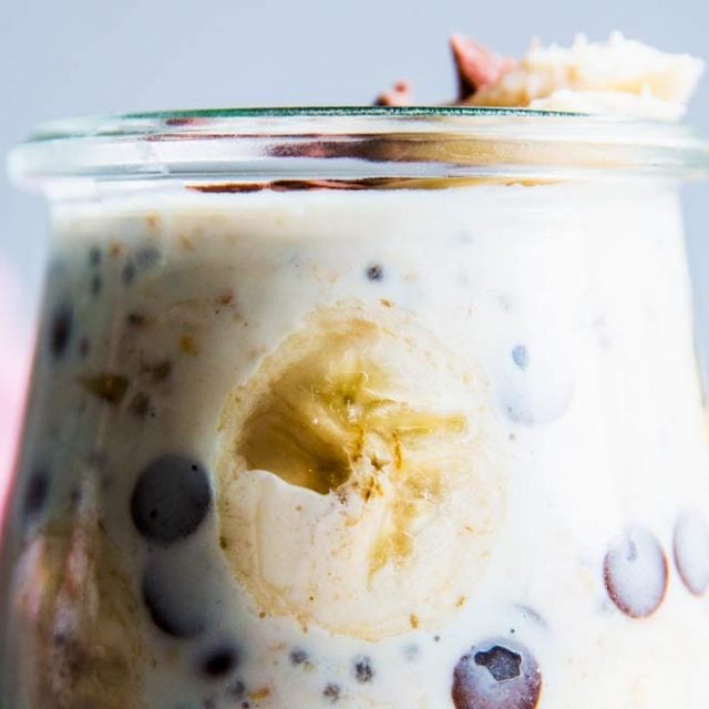 Banana Chocolate Chip Overnight Oats Savory Nothings