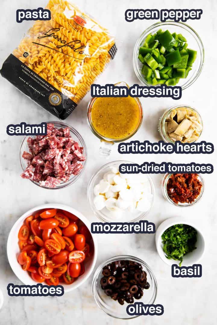 Easy Italian Pasta Salad Recipe Savory Nothings