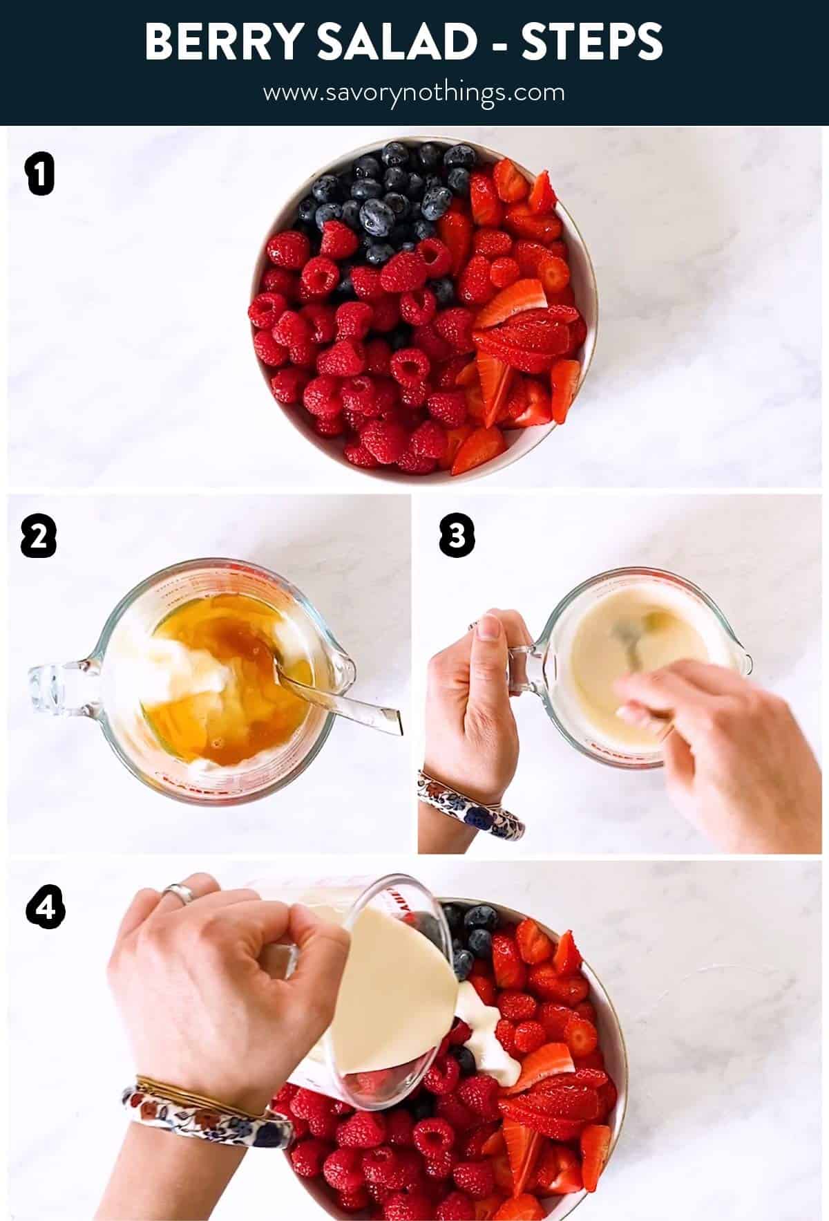 steps to make berry salad